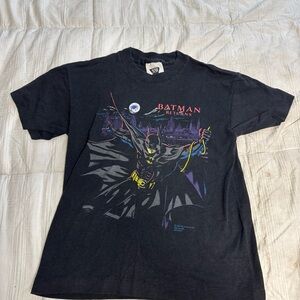 DC Comics Black and Purple Graphic Tee